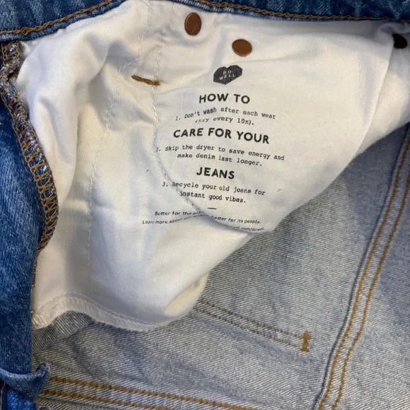 Madewell Classic Straight Jeans in Blue Denim - Picture 4 of 5